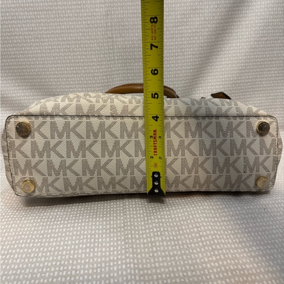 Michael Kors Leather Logo Satchel - Picture 8 of 10